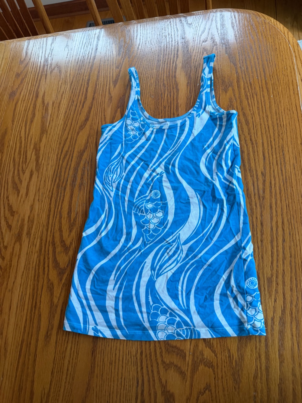 Lilly Pulitzer Blue and White Tank Top